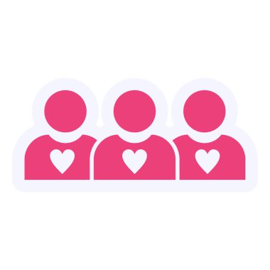 Followers Vector Glyph Icon Design 