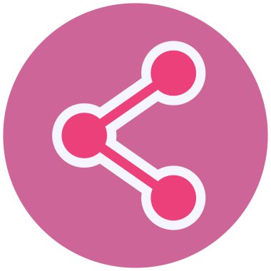 Paylaş. Web simgesi basit illüstrasyon 