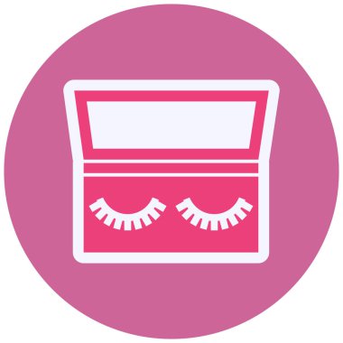 makeup. web icon simple illustration. Eyelashes