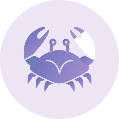 vector illustration of Crustacean icon