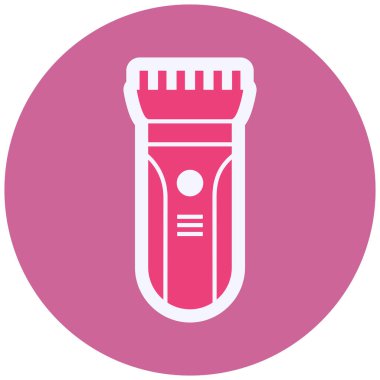 Saç Kırpıcı Vektör Kabartma Simgesi Tasarımı 