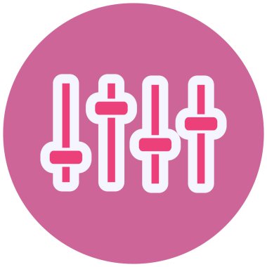 Ses Kontrolü. Web simgesi basit illüstrasyon