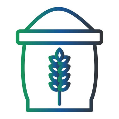 Un Vektörü Kabartma Simgesi Tasarımı