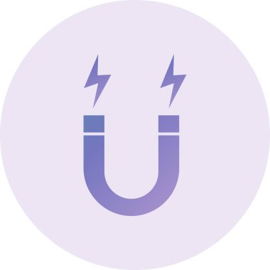 Magnet icon, vector illustration 