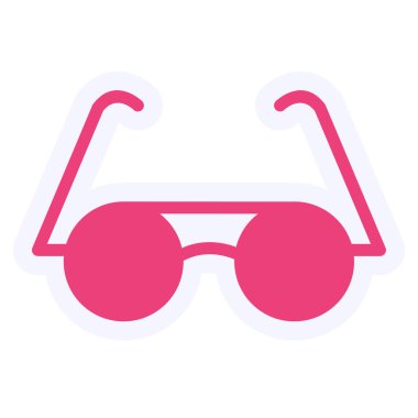 Güneş gözlüğü. Web simgesi basit tasarım