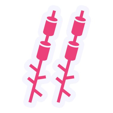 vector illustration of modern Marshmallows  icon