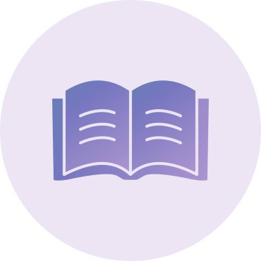 Kitap simgesinin vektör illüstrasyonu 