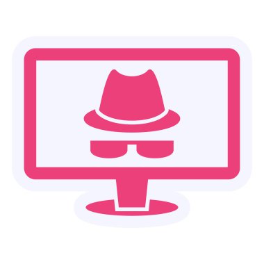 Casus Yazılım Vektörü Kabartma Simgesi Tasarımı