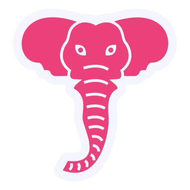 Elephant  web icon vector illustration