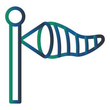 vector illustration of Windsock 