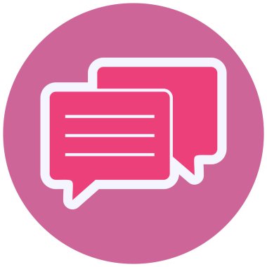 chat web icon simple illustration 