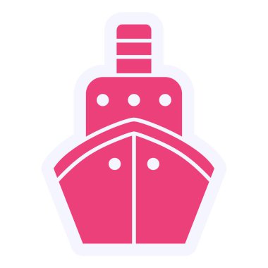 Web simge vektör çizim gemi