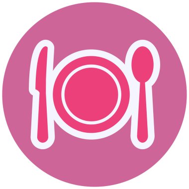 Tabak. Web simgesi basit tasarım