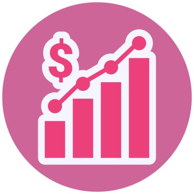 Grafik. Web simgesi basit illüstrasyon 