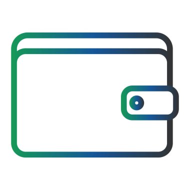 Cüzdan. Web simgesi basit tasarım