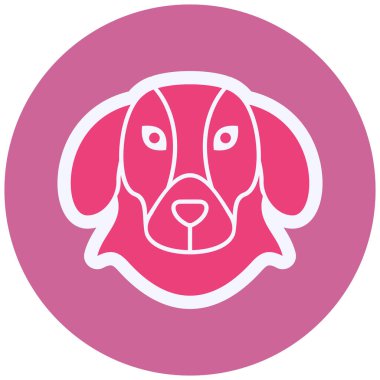 köpek web simge vektör çizim