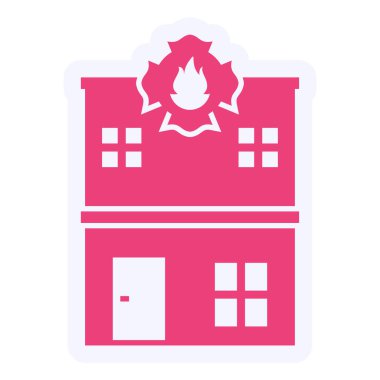 İtfaiye Departmanı Vektör Sembol Tasarımı 