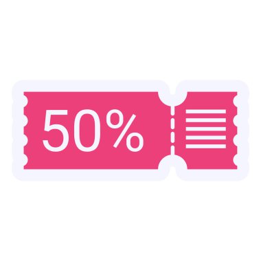 sale vector icon modern simple design. Coupon 