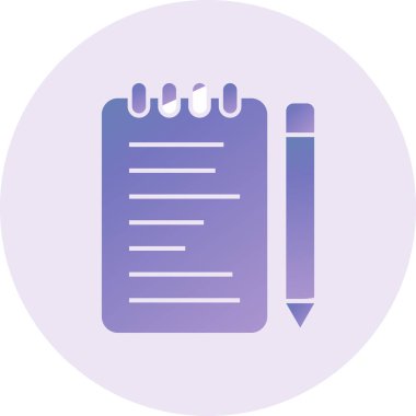 Not defteri. Web simgesi basit tasarım