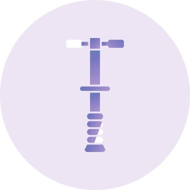 Pogo Stick web icon vector illustration