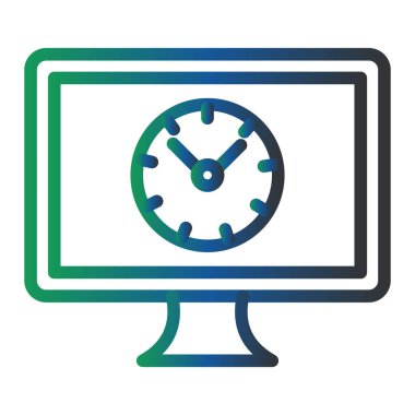 vector illustration of seo modern icon. History 