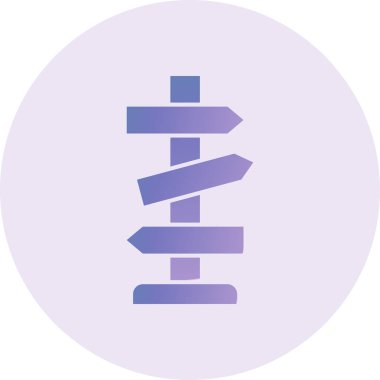 Road Board modern simgesinin vektör illüstrasyonu