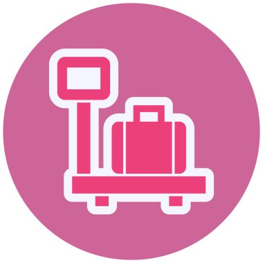 bagaj. Web simgesi basit illüstrasyon