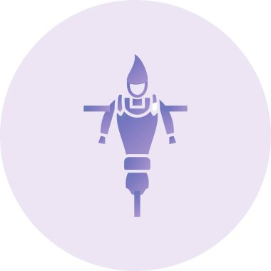 korkuluk web simgesi vektör illüstrasyonu