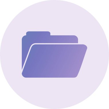 folder web icon. simple illustration