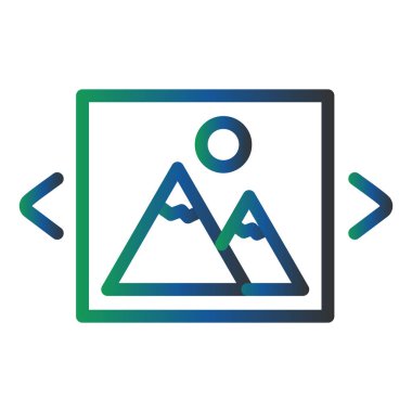 Slide Show photo. web icon simple design