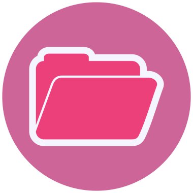 folder web icon. simple illustration