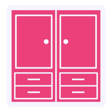 Cabinet web icon vector illustration
