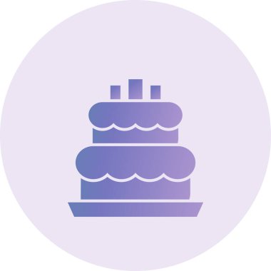 Pasta Vektörü Kabartma Simgesi Tasarımı 