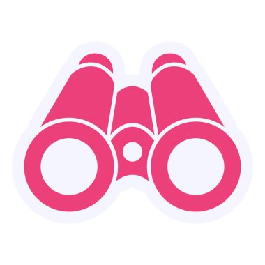 Binocular web icon vector illustration