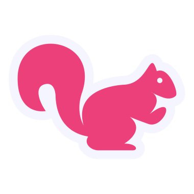 Squirrel  web icon vector illustration