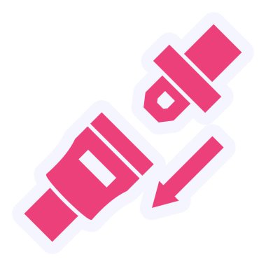 vector illustration of Safety Belt 