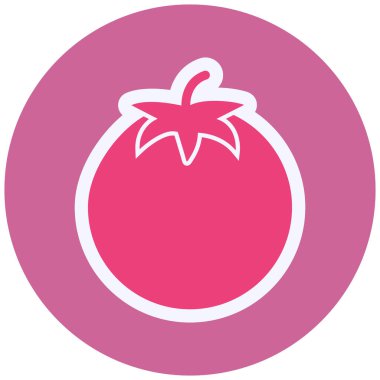 Bir domatesin vektör çizimi