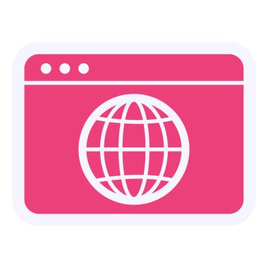 vector illustration of Web Browser