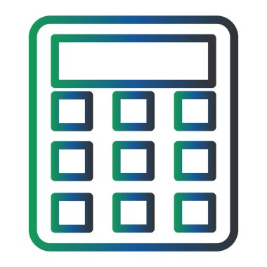 calculator flat icon, vector illustration. Accounting