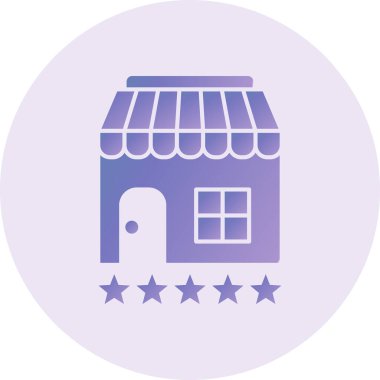 Dükkan. Web simgesi basit illüstrasyon