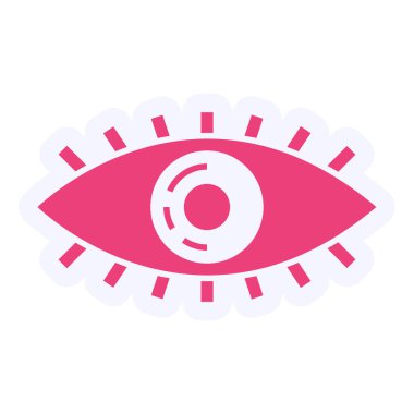 Göz simgesi vektör illüstrasyonu