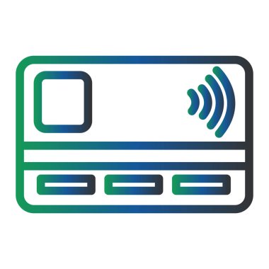 credit card, web icon illustration