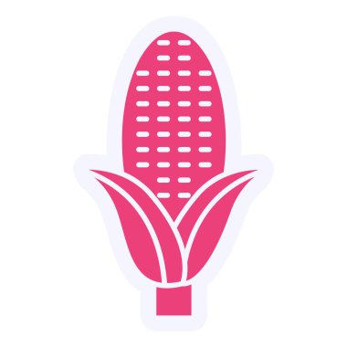 Mısır Vektörü Şekil Simgesi Tasarımı