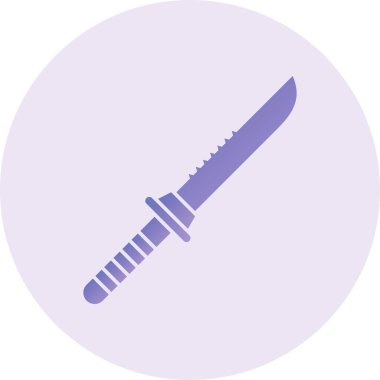 Bıçak ikonu. vektör illüstrasyonu