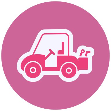 Golf Arabasının vektör çizimi