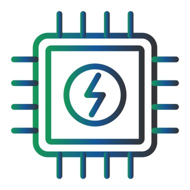 cpu. web icon simple illustration. Power 