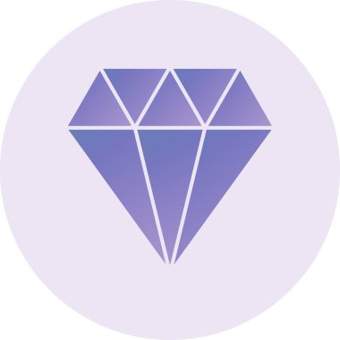 Elmas Vektörü Şekil Simgesi Tasarımı 