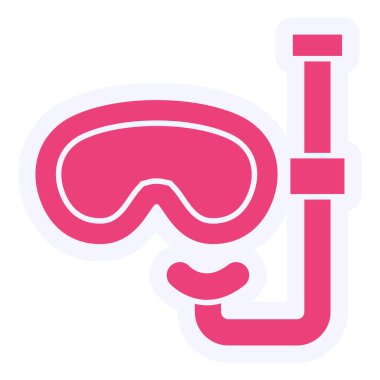 Dalış Maskesi vektör illüstrasyonu