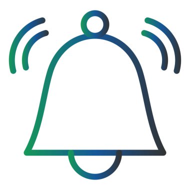 bell simple web illustration icon