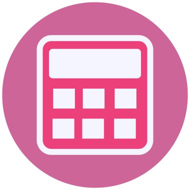 Hesap makinesi. Web simgesi basit illüstrasyon